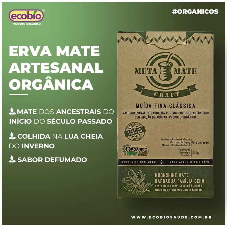 Erva mate artesanal orgânica